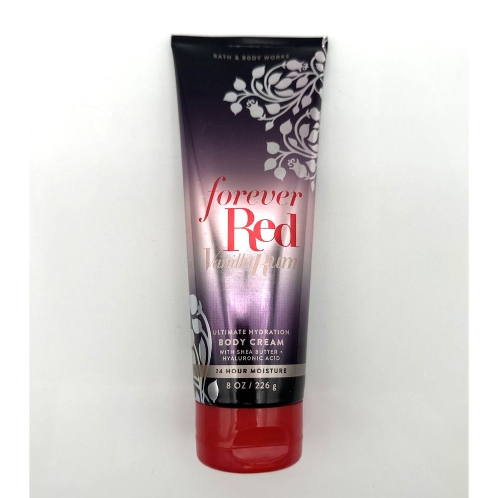 Bath & Body Works Forever Red Vanilla Rum Hydration Body Cream 8oz Brand New